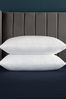 Slumberdown 2 Pack Feels Like Down Medium Back Sleeper White Pillows