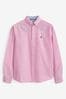 Pink Regular Fit Long Sleeve Oxford Shirt, Regular Fit