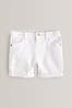 White Regular Fit Denim Shorts (12mths-16yrs)