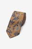 Gelb/Gold/Blau/Marineblau/Geblümt - Regulär - Gemusterte Krawatte, Regular