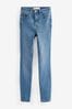 Dunkelblau - Superweiche Skinny-Jeans mit hohem Bund in Regular Fit