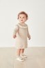 The White Company Weihnachtliches Pullover-Strickkleid mit Norwegermuster, Neutral/Rosa