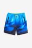 Blue Digital Ombre Swim Shorts (3-16yrs)
