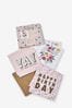 Pink 6 Pack Floral Occasion Cards