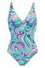 Pour Moi Green Carnival Control Swimsuit