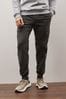 Charcoal Grey Regular Tapered Stretch Utility Cargo Trousers, Regular Tapered