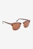 Tortoiseshell Brown Retro Polarised Sunglasses