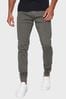 Green Threadbare Slim Fit Cuffed Casual Trousers With Stretch