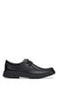 Clarks Black Multi Fit Leather Branch Low Shoes