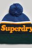 Superdry Black Essential Logo Bobble hat