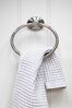 Robert Welch Silver Oblique Towel Ring