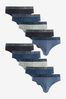 Blau - 10er-Pack - Slips aus Materialmischung mit hohem Baumwollanteil im 10er-Pack