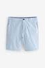 Light Blue Oxford Slim Stretch Chino Shorts