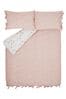 Coral Pink Laura Ashley 200 Thread Count Loveston Duvet Cover and Pillowcase Set