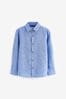 Blue Long Sleeve Linen Blend Shirt (3-16yrs)