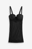 Black DD+ Firm Tummy Control Lightly Padded Lace Slip