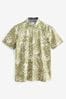 Grün - Kurzarmhemd mit Hawaii-Muster