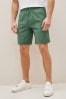 Green Stretch Chino Shorts