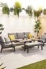 Nova Outdoor Living Grey Sofa Dining Set with Rising Table & Bench