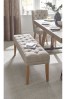 Chunky Weave Mid Natural Wolton Collection Luxe Dining Bench