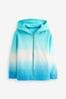 Blue/White Ombre Zip Through Hoodie (3-16yrs)