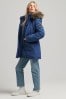 Superdry Blue Everest Parka Coat