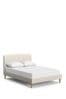 Tweedy Plain Light Natural Hove Upholstered Bed Frame