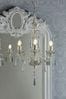 Laura Ashley Margo 3 Painted Crystal Chandelier Ceiling Light