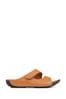 Pavers Wide Fit Natural Adjustable Mules