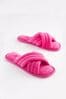 Pink Towel Slider Slippers