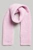 Superdry Pink Essential Ribbed Scarf