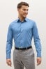 Dunkelblau - Slim Fit, einfache Manschetten - Pflegeleichtes Hemd mit einfacher Manschette in Slim Fit