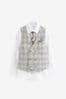 Grey Check Waistcoat Set With Shirt & Tie (12mths-16yrs)