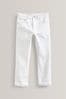 White Regular Fit Cotton Rich Stretch Influence Jeans (3-17yrs), Regular Fit