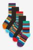 Monochrom - Socken mit hohem Baumwollanteil, 5er-Pack