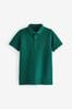Dark Green Short Sleeve Polo Shirt (3-16yrs)