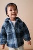 Blue Teddy Fleece Borg Shacket (3mths-7yrs)