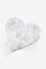 White Marble Heart Trivet