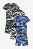 Camouflage Short Pyjamas 3 Pack (3-16yrs)