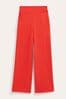 Boden Red Fluid Wide Trousers