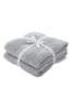 Catherine Lansfield Set of 2 Silver Anti-Bacterial Cotton Towels