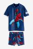 Spider-Man Cobalt Blue 2 Piece Sunsafe Top & Shorts Set (3mths-7yrs)