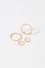 Z by Accessorize Gold-Plated Hoop Earring Set