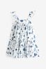 Blau mit floralem Muster - Gestuftes Kleid mit Print (3-16yrs)