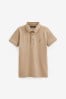 Cement Short Sleeve Polo Shirt (3-16yrs)