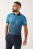 Blue Active & Golf Printed Polo Shirt
