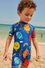 Mr. Men Blau - Sonnenschutz-Badeanzug (3 Monate bis 8 Jahre)
