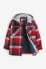 Red Check Hooded Shacket (3-16yrs)