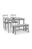 Julian Bowen Kobe 4 Seater Wood Dining Table and Chair/Bench Set