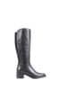 Jones Bootmaker Donatella Black Knee High Leather Boots